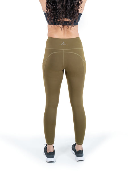 Rustic Olive Green Yoga Pants